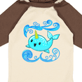 thumbnail image 4 of Inktastic Cute and Playful Narwhal Boys or Girls Long Sleeve Baby Bodysuit, 4 of 5