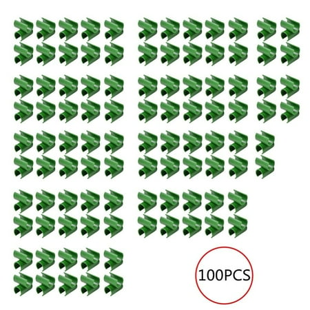 

50/100pcs Adjustable Garden Trellis Plant Connector PP Cross- Buckle Fixing Connector for Gardening Stakes Metal Steel Plant Supports Climbing