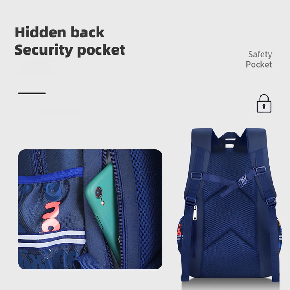 Gmdisc School Backpack for Boys Kids, Printed Lightweight School Bag Large Durable School Bookbags
