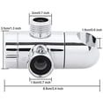 thumbnail image 3 of 3 Way Shower Diverter Valve 1/2” with Hand Shower Cradle for Bathroom Hand Shower Hardware Accessory, 1 Pack, 3 of 6