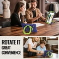 thumbnail image 7 of XYX Case for Samsung Galaxy Tab A11 8.7 inch SM-X130/SM-X135, 360 Degree Rotating Hand Grip Shockproof Cover with Shoulder Strap, NavyBlue Lime, 7 of 7