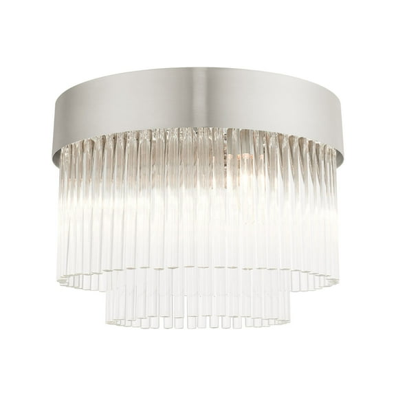 Livex Lighting - Norwich - 4 Light Flush Mount in Modern Style - 13.25 Inches