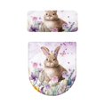 thumbnail image 2 of HELLHERO Rabbit Comfortable and Practical - Fits All Toilet Shapes, Stretch Toilet Lid Covers Set for Bathroom Supplies, Elastic Edge, 2 of 9