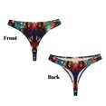 thumbnail image 3 of Balery Mystic Wolf Dreamcatcher Tangas de Algodón para Mujer con Estampado – Ropa Interior Sexy, Transpirable, G-string-X-Small, 3 of 6