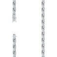 thumbnail image 2 of 925 Sterling Silver Round Cut Moissanite Unisex 6mm Twisted Rope Necklace 18 in Chain | 15.07 Ct., 2 of 2