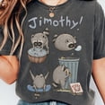 thumbnail image 2 of Cute Jimothy Raccoon Shirt, Funny Trash Panda T-Shirt, Cottagecore Aesthetic, Animal Lover Gift, Quirky Graphic Tee, 2 of 5