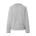 thumbnail image 5 of Shadoumai Sherpa Fleece Quarter Zip Pullover For Women Long Sleeve Fluffy Soft Sweaters Jacket Plus Size Winter Coats With Pockets, 5 of 6