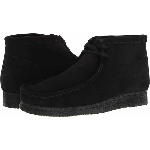 Clarks 26155515: Men's Wallabee Boot Chukka, Black Suede