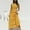 Yellow, variant on CALAFEBILA Ladies Shirt Dress Tight Fitting V-Neck Sleeveless Solid Tightening Waistline Hem Womens Dresses Casual Summer Knee-Length Dress