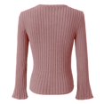 thumbnail image 7 of Likimi Womens T Shirts Crew Neck Solid Color Long Sleeve Tops For Women Casual Pullover Size Xl, 7 of 7