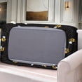 thumbnail image 3 of Renewold Cute Bee Black Couch Seat Cover Sofa Seat Slipcover Replacement Stretch Furniture Protector Spandex Loveseat Couch Cover for Kids, Pets, Machine Washable, M, 3 of 5
