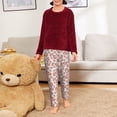 thumbnail image 6 of Xecao Rose Flowers Print Teenagers' Pajama Pants Long Sleep Pants Soft Elastic Waist Pajama Bottoms Elastic waist with 2 Pockets 5-16 Years-XS(5-6), 6 of 6