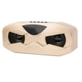 thumbnail image 5 of Altavoz con diseño de robot, micrófono incorporado pequeño, altavoz inalámbrico con luz LED duradera, ajustable y transparente (dorado), 5 of 5