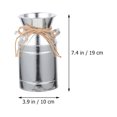 thumbnail image 6 of 2 Pcs Tin Bucket Vintage Decor Farmhouse Style Vase Rustic Flower Pot Milk Can Flower Pot Metal Flower Bucket, 6 of 6