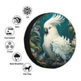 thumbnail image 4 of Rateoe Tropical Parrot Floral Artwork Pattern Tire Cover Wheel Protectors Weatherproof Wheel Covers Universal Fit for Trailer Rv SUV Truck Camper Travel Trailers Accessories-16 inch, 4 of 6