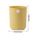 thumbnail image 4 of Small Trash Can with Lid, Mini Trash Can for Bathroom, Office and Bedroom, Small Bathroom Garbage Can with Swing Top, Compact Waste Basket for Desk, Dorm & Home, Yellow - Xuniizn, 4 of 7