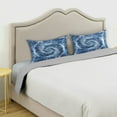 thumbnail image 5 of JSTEL Swirl Tie Dye Indigo Satin Pillowcase Standard Size Pillow Cases Envelope Closure Bed Pillow Cover, 20 x 26 inch, 5 of 9