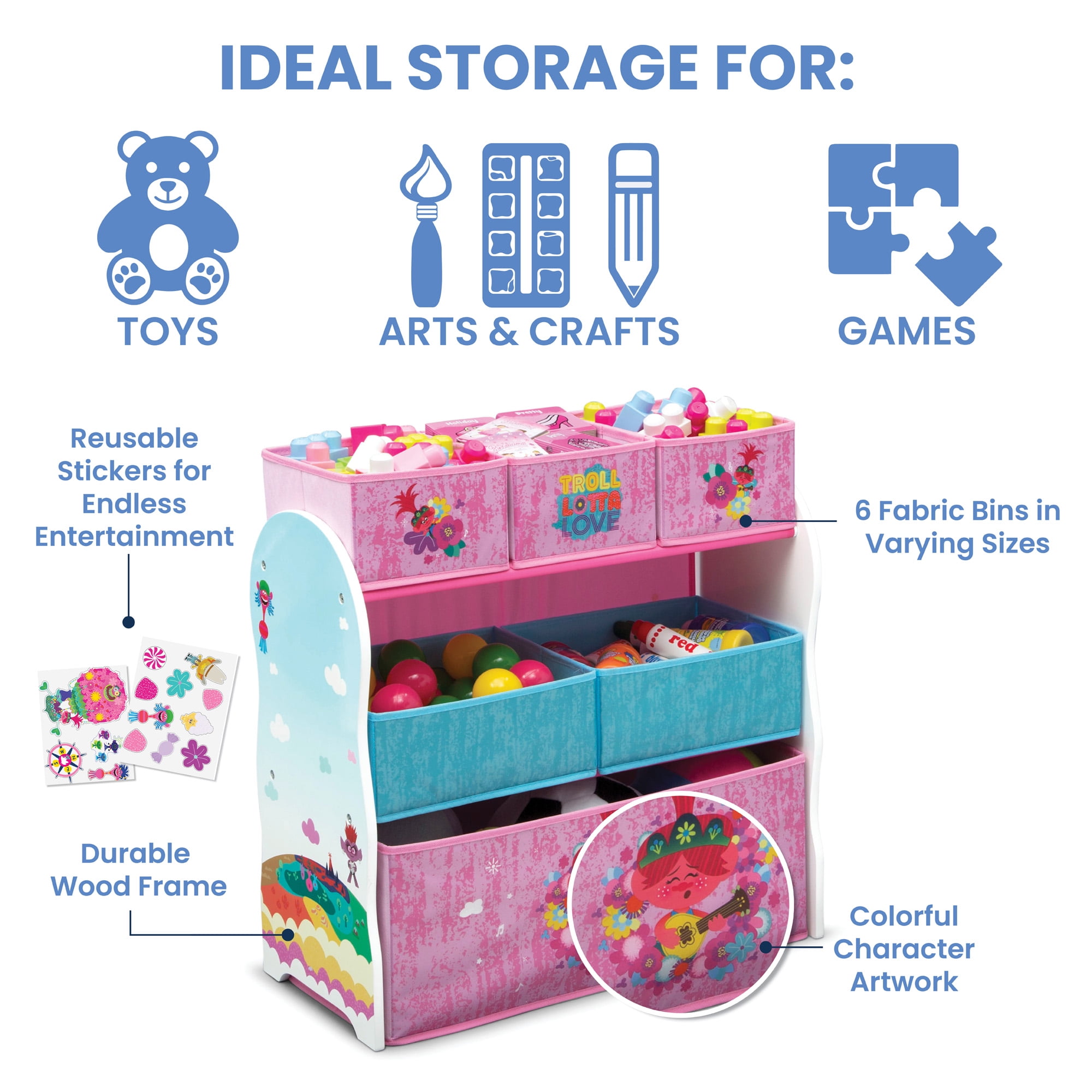 Trolls clearance toy organizer