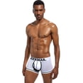 thumbnail image 3 of JOCKMAIL Men's Boxer Briefs Men Mesh U Pouch Underwear Underpants Cotton Pants Trunks Boxer Shorts, 3 of 7