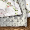 thumbnail image 4 of Animal Floral Baby Blanket for Boys Girls Plush Toddler Receiving Clearance Blankets with Double Layer Dotted Backing 30 x 40 Inch, 4 of 6