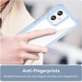 thumbnail image 3 of Case for Xiaomi Redmi Note 12 Phone Case Slim Dropproof [Defend from Drop/Scratch/Slip/Fingerprint] Clear Acrylic Hard Back Soft TPU Bumper Hybrid Phone Cover for Xiaomi Redmi Note 12-Blue, 3 of 8