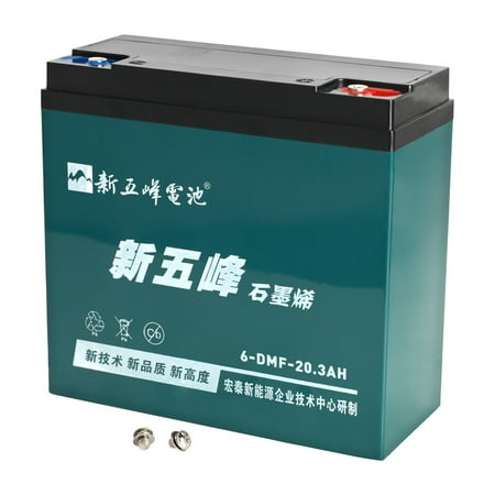 12V 20Ah Battery 6-DMF-20 Sealed Lead Acid Battery 6-DZM-20 for Mobility Scooter Electric Go Kart E Bike Motorcycle Golf Carts Electric Wheelchair ATV UTV Generator