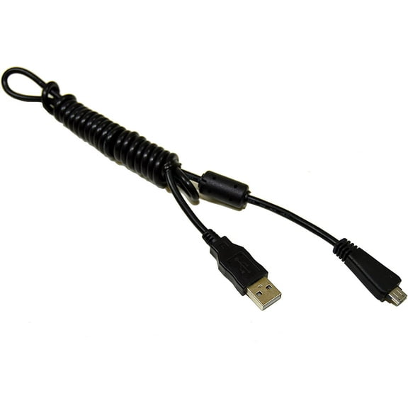 HQRP USB Data Cable Cord for Sony Cyber-Shot DSC-HX100V, DSC-HX7V, DSC-HX9V, DSC-HX7, DSC-HX9, DSC-HX100 Digital Camera