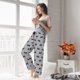 thumbnail image 5 of Balery Polka Dot Christmas Dog Pantalones de pijama para mujer, pijamas ultraligeros, pantalones de estar por casa-XX-Large, 5 of 6