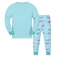 thumbnail image 2 of WIBACKER Toddler & Little Girls Cotton Knit Pajama 2-Piece Long Sleeves Pants Pjs Set 2-9 Years, 2 of 10