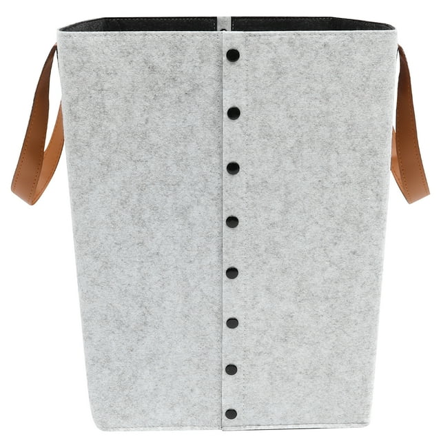 Laundry Basket with Handle Felt Cloth Collapsible Laundry Hamper Storage Bag