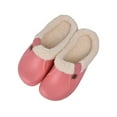 thumbnail image 4 of Men's Women's Winter Clogs Slippers Lined Non-Slip Waterproof Warm Comfortable Home Slippers, 4 of 5