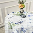 thumbnail image 6 of Dreamtimes Lavender Round Tablecloth 60", Waterproof Tablecloth Stain Resistant and Wrinkle Decorative Patio Table Cloths for Kitchen Dinning Room Party Home Garden Picnic, 6 of 7