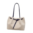 thumbnail image 3 of Bolso tote clásico para mujer, ideal como regalo, para ir de compras, al libre, en , en la o en el trabajo. Mango azul, 3 of 8