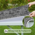 thumbnail image 6 of Black and Tan Leopard Print Square Fitted Tablecloth with Elastic Edge,Square Table Cover,Washable Elastic Table Cover for Home Kitchen Party Decor 34"x34", 6 of 6