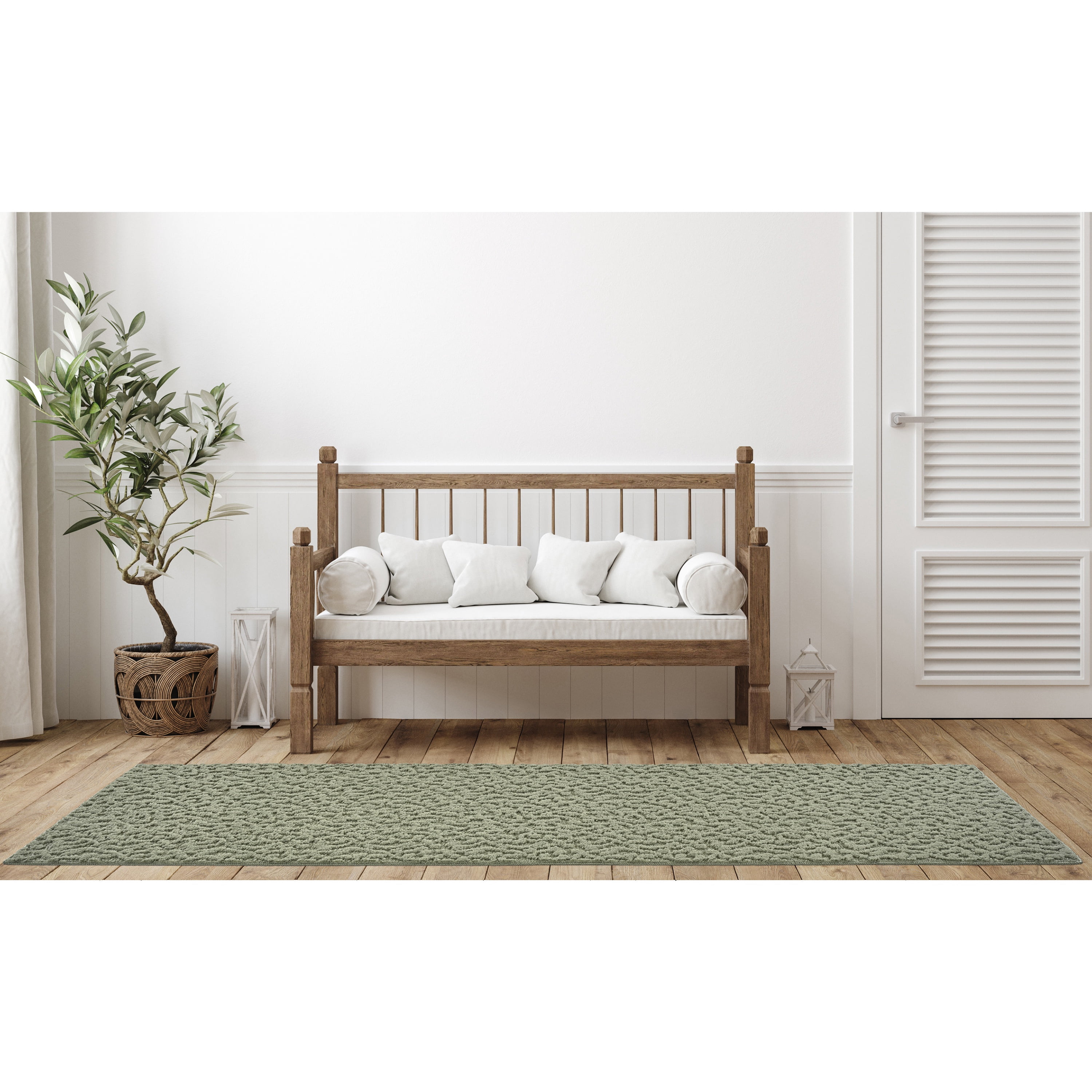 Garland Rug Ivy Sage Indoor Runner Rug, 3' x 8'