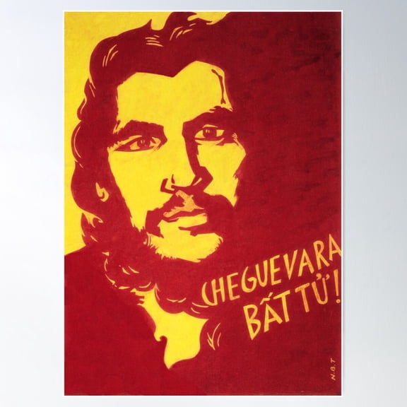 Long Live Che Guevara! Vietnam Propaganda Poster In Support Poster Wall Art, Modern Wall Decor For Living Room Bedroom, 8x12 UNFRAMED