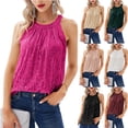 thumbnail image 3 of Douhoow Sequins Tops for Women Sleeveless Sparkle Tank Tops Club Glitter Vest, 3 of 4