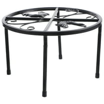 Outdoor Pots for Plants Large Metal Flower Stand Flowerpot Black