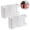 White, variant on JJYY 1PC/2Pcs Punch-Free Wall-Mounted Dual Format Remote Control Box – Multi-Function Mobile Phone Charging Shelf and Bathroom Storage Rack – Convenient Organizer for Phones, Remotes