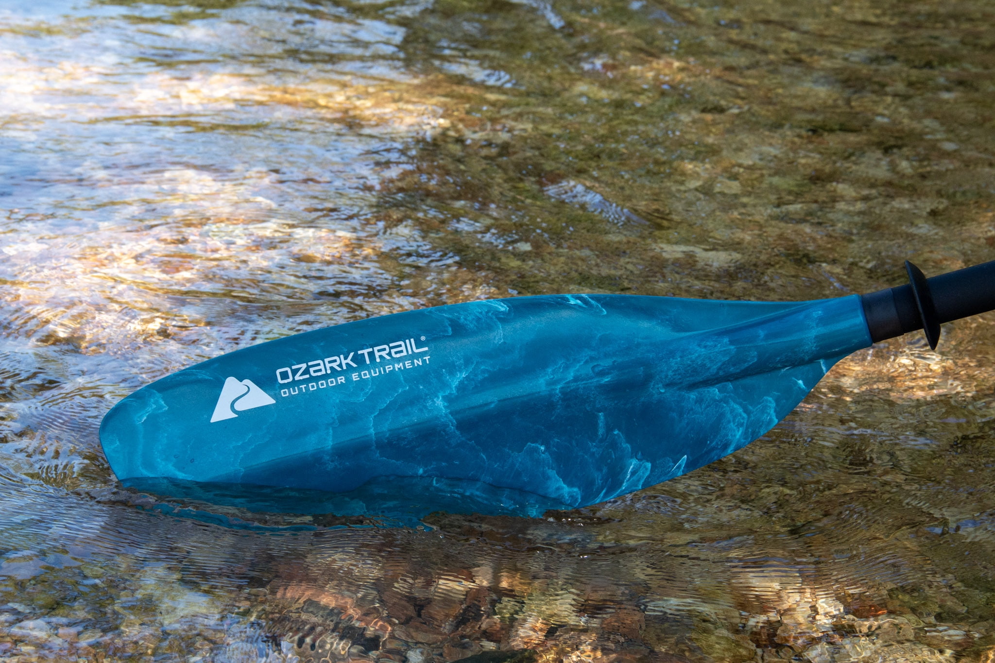 Ozark Trail Adult Recreation Paddle, Teal, 240 CM, Rubberized Grip, Adjustable