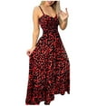 thumbnail image 1 of Vestido de Verano para las Mujeres Vestido de Suspensión de Temperamento Sexy de Impresión de Leopardo de Moda, Nuevo sin Mangas, 1 of 6