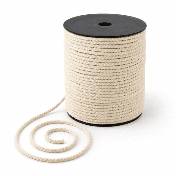 Macrame Cord Natual Cotton Twine Rope String Cord for Handmade Wall Hanging Craft Making 4mm x 220yd