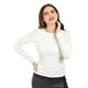 thumbnail image 3 of Blusa de manga larga /Juvenil, 0279 (Blanco) blanco M, 3 of 4