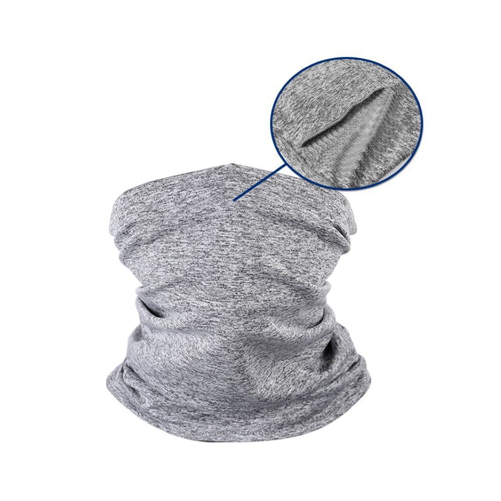 2 Pack Kids Neck Gaiter Bandana Face Mask Scarf Cover Multi-Purpose Sun UV Dust Wind Proof Balaclava for Summer Outdoor Sports Cycling Hiking Fishing, Light Gray