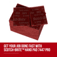 thumbnail image 6 of Scotch-Brite 7447B Pro Hand Pad [Very Fine]: 6 in. x 9 in. (Red) 5-pack, 6 of 7