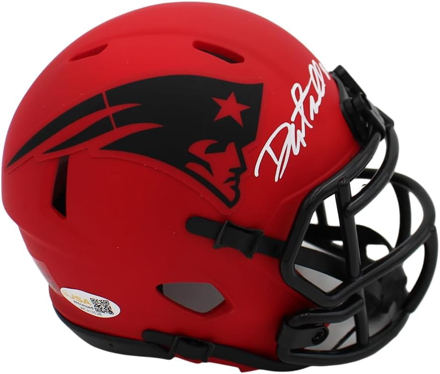 Danny Amendola Autographed/Signed New England Speed Rave Football Mini Helmet