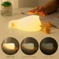 thumbnail image 4 of Flat lay tumbling pato noche luz divertida creativa silicona LED noche luz usb recargable teléfono móvil soporte para niños MFZFUKR BST3007501, 4 of 8