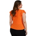 thumbnail image 3 of Blusa sin Manga Roman Fashion Talla Extra 0315 Naranja, 3 of 6
