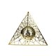 thumbnail image 2 of Reloj de mesa silencioso de metal triangular, novedoso, sin , moderno, de hierro hueco, adorno para dormitorio de apartamento, 2 of 8