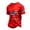 Red_006, variant on Domuza 250 Anniversary USA Shirt for Men America 250Th Birthday Short Sleeve Shirts National Flag Print Patriotic Tee White 3XL